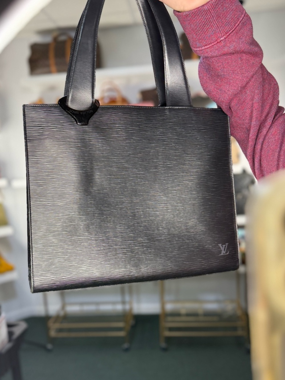 LV BLACK EPI TOTE